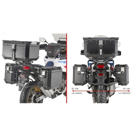 KAPPA 2025/05 STELAŻ KUFRÓW BOCZNYCH MONOKEY CAM SIDE HONDA CRF 1100 L AFRICA TWIN '20-'25 / ADVENTURE SPORT '20-'25 - POD KUFRY