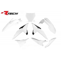 RACETECH (RTECH) KOMPLET PLASTIKÓW KTM SX 85 '25 KOLOR BIAŁY / CZARNY