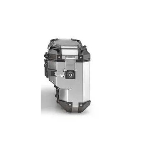 KAPPA 2025/05 KUFRY BOCZNE 37L LEWY I 33L PRAWY WCIĘTY MONOKEY CAM SIDE KVG37AL KVGS33AR K'VOYAGER ALUMINIOWE KOLOR SREBRNY