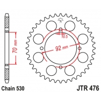 JT ZĘBATKA TYLNA 476 41 KAWASAKI GPZ 250 '83-85', Z 250/400/440/500/550 '78-85' (47641JT) (ŁAŃC.530) NA ZAMÓWIENIE