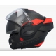 SCORPION KASK EXO-TECH TEAM MAT BLACK-SILVER-RED L