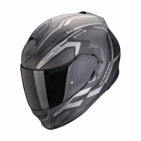 SCORPION KASK EXO-491 KRIPTA MAT BLACK-SILVER