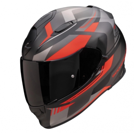 SCORPION KASK EXO-491 ABILIS MAT BKLAC-SILVER-RED