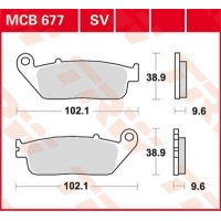 TRW ZF KLOCKI HAMULCOWE KH196 SINTER STREET TYŁ