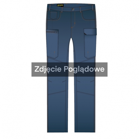 JEANSY MOTOCYKLOWE BROGER BRONX WASHED BLUE