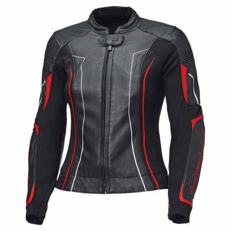 KURTKA MOTOCYKLOWA SKÓRZANA DAMSKA HELD DEBBIE 3 BLACK FLUO RED