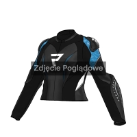 KURTKA MOTOCYKLOWA SKÓRZANA DAMSKA REBELHORN DIVA RS BLACK BLUE