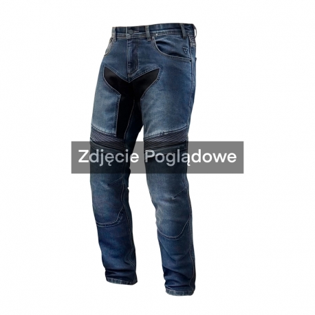 JEANSY MOTOCYKLOWE REBELHORN EAGLE 4 WASHED BLUE REGULAR FIT