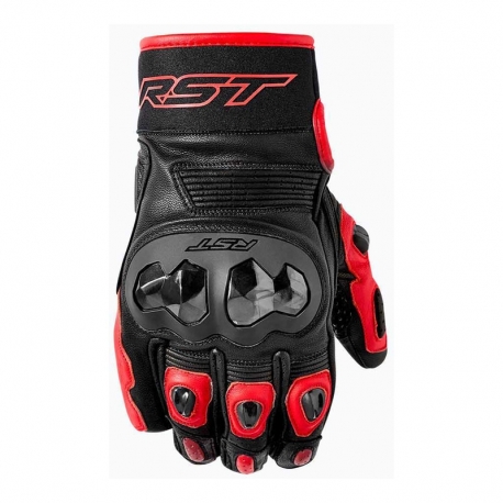 RĘKAWICE MOTOCYKLOWE RST FREESTYLE 3 D3O BLACK RED