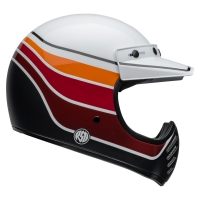 KASK MOTOCYKLOWY BELL MOTO-3 ECE6 RSD SDL BLACK SATIN GLOSS WHITE BLACK
