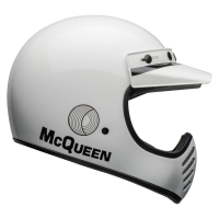 KASK MOTOCYKLOWY BELL MOTO-3 ECE6 SMQ AGS WHITE BLACK S