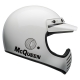 KASK MOTOCYKLOWY BELL MOTO-3 ECE6 SMQ AGS WHITE BLACK S