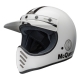 KASK MOTOCYKLOWY BELL MOTO-3 ECE6 SMQ AGS WHITE BLACK S