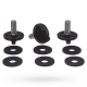 ZESTWA ŚRUB BELL MX-9/ADVENTURE VISOR SCREWS BLACK OS