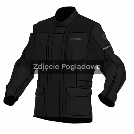 KURTKA MOTOCYKLOWA TEKSTYLNA BROGER OVERLAND BLACK