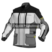 KURTKA MOTOCYKLOWA TEKSTYLNA BROGER OVERLAND BLACK GREY FLUO YELLOW