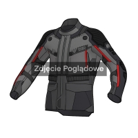 KURTKA MOTOCYKLOWA TEKSTYLNA REBELHORN PATROL 2 BLACK GREY RED