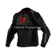 KURTKA MOTOCYKLOWA SKÓRZANA REBELHORN VANDAL 2 BLACK GREY FLUO RED