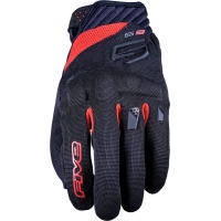 FIVE GLOVES RĘKAWICE TEKSTYLNE RS3 EVO KOLOR CZARNY / CZERWONY ROZMIAR XXL 12
