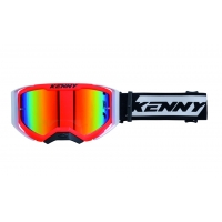 KENNY RACING GOGLE PERFORMANCE EVO 2 NEON RED MIRROR LENS- LUSTRO KOLOR CZERWONY/CZARNY/BIAŁY