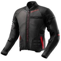 KURTKA MOTOCYKLOWA TEKSTYLNA REBELHORN SCANDAL 3 DARK GREY BLACK RED