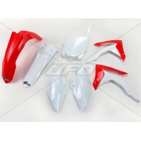 UFO KOMPLET PLASTIKÓW HONDA CRF 450R '13-'16, CRF 250R '14-'17 KOLOR OEM (CZERWONY/BIAŁY) (HO116E999)