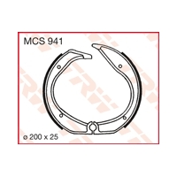 TRW ZF SZCZĘKI HAMULCOWE (200X25MM) (861)