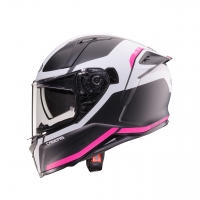 CABERG 2026 KASK INTEGRALNY Z BLENDĄ MODEL AVALON X PURE KOLOR CZARNY MAT/BIAŁY/FUKSJA (INTENSYWNY ODCIEŃ RÓŻOWEGO) ROZMIAR S