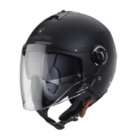 CABERG KASK OTWARTY JET Z BLENDĄ MODEL RIVIERA V4X SOLID KOLOR CZARNY MAT ROZMIAR XXS