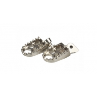 SCAR RACING PODNÓŻKI PEGI ALUMINIOWE EVO YAMAHA YZ / YZF / WR / WRF / TENERE 700, FANTIC KOLOR SREBRNY