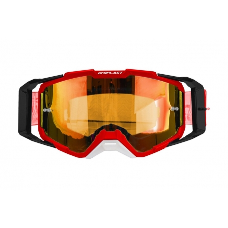 UFO 2025/09 GOGLE CORE 2.0 KOLOR CZERWONY / CZARNY SZYBA POMARAŃCZOWA