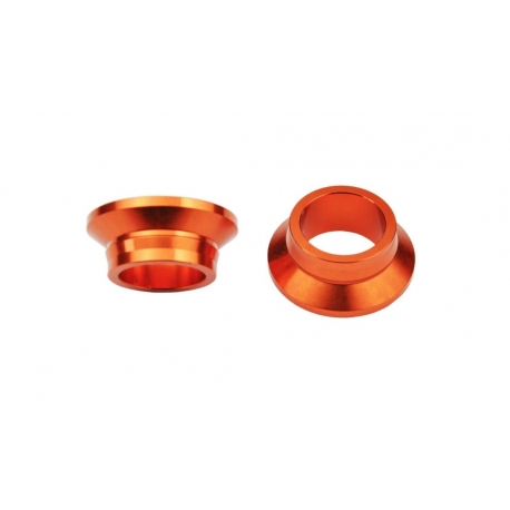 SCAR RACING TULEJKI DYSTANSOWE KOŁA TYLNEGO KTM SX/SXF 125-450 '13-'22, EXC 250/300 TPI '20-'22 KOLOR POMARAŃCZOWY