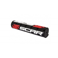 SCAR RACING GĄBKA NA KIEROWNICĘ (POPRZECZKĘ) (250MM) KOLOR CZARNY Z LOGO SCAR