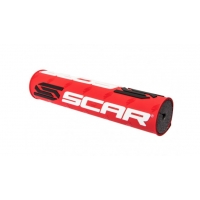 SCAR RACING GĄBKA NA KIEROWNICĘ (POPRZECZKĘ) (250MM) KOLOR CZERWONY Z LOGO SCAR