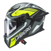 CABERG PROMOCJA KASK INTEGRALNY Z BLENDĄ MODEL DRIFT EVO II JARAMA KOLOR CZARNY/SZARY/ŻÓŁTY FLUO MAT ROZMIAR XS (PINLOCK W ZESTA