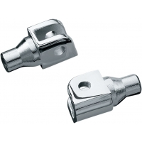 TAPERED PEG ADAPTERS FOR CAN-AM HONDA & SUZUKI CHROME