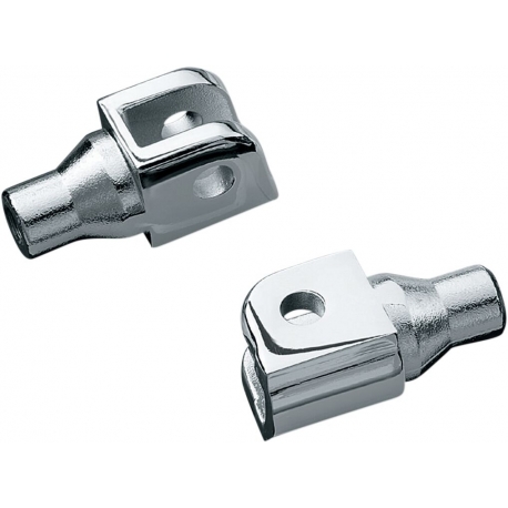 TAPERED PEG ADAPTERS FOR CAN-AM HONDA & SUZUKI CHROME