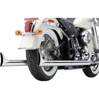 TRUE DUALS EXHAUST SYSTEM CHROME WITH FISHTAIL TIPS