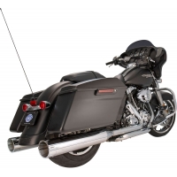 MUFFLER 4.5" SLIP-ON MK45 CHROME TRACER END CAP-CHROME BODY FINISH