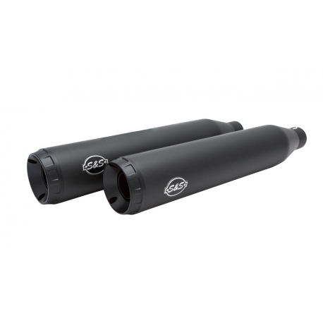 Grand National EC Slip On Mufflers Black/Black