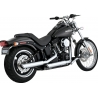 MUFFLERS 3" TWIN SLASH CHROME SOFTAIL