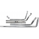 EXHAUST SYSTEM HOT ROD SPEEDSTER LONG 2 INTO 2 STRAIGHT-CUT TRIPLE-CHROME
