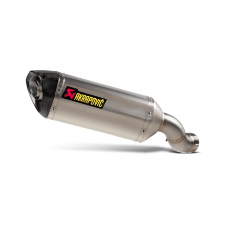 SLIP-ON LINE MUFFLER TITANIUM CARBON END CAP