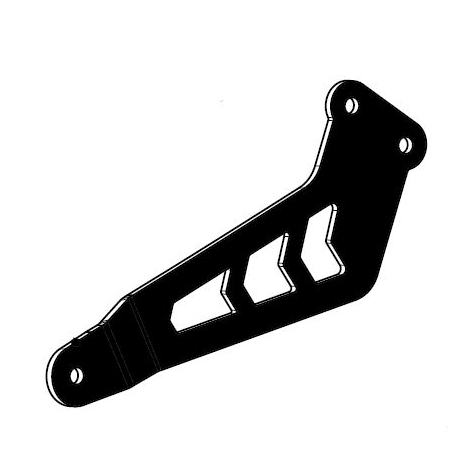 MUFFLER BRACKET ALUMINUM BLACK