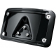 LICENSE PLATE FRAME CURVED LAYDOWN BLACK