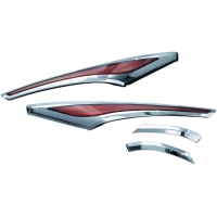 LED SADDLEBAG ACCENT SWOOPS CHROME