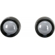 DEEP DISH BEZELS FOR BULLET TURN SIGNALS SMOKE LENS BLACK BEZEL