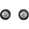 DEEP DISH BEZELS FOR BULLET TURN SIGNALS SMOKE LENS BLACK BEZEL