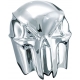 HORN COVER SKULL CHROME