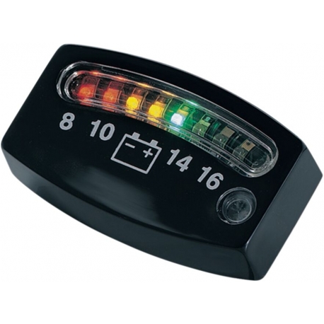 GAUGE BATTERY LED BLACK